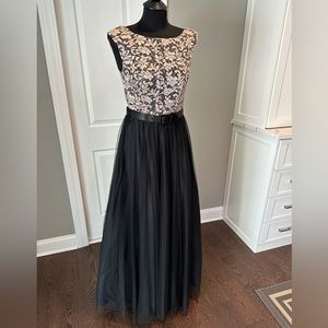 Aidan Mattox Floor Length Ball Gown